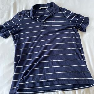 European vibe striped polo shirt